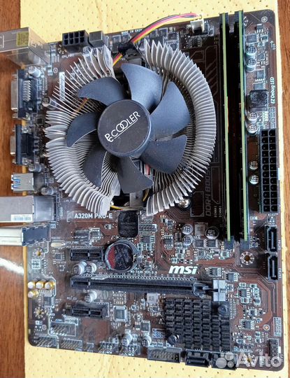 Бюджетный комплект на Ryzen Athlon 200GE