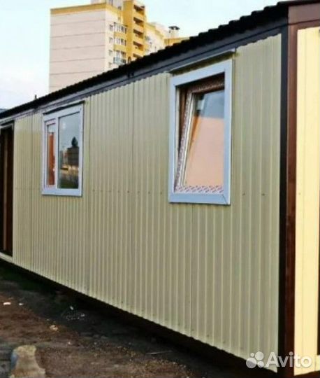 Бытовка 7x2,4x2,4 из металла - (двп)