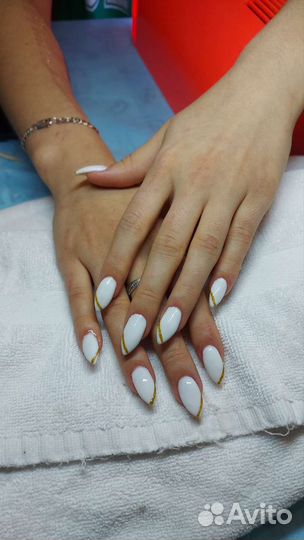 Маникюр гель лак,наращивание, на дому