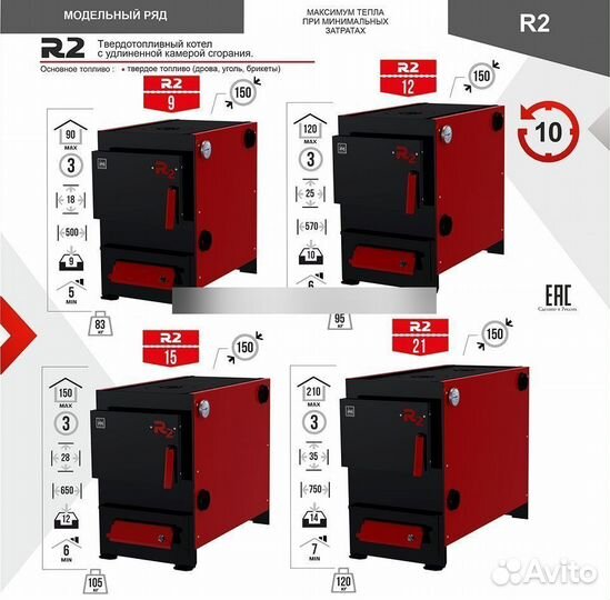 Термокрафт R2 15 кВт ** Котел твердотопливный