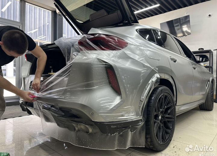 Антигравийная защита авто, Оклейка автомобиля