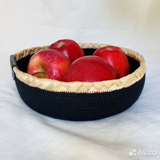 Корзина плетеная для хранения органайзер 24х24х8