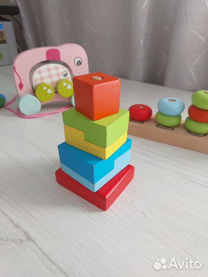 Развивающие деревянные игрушки пакетом