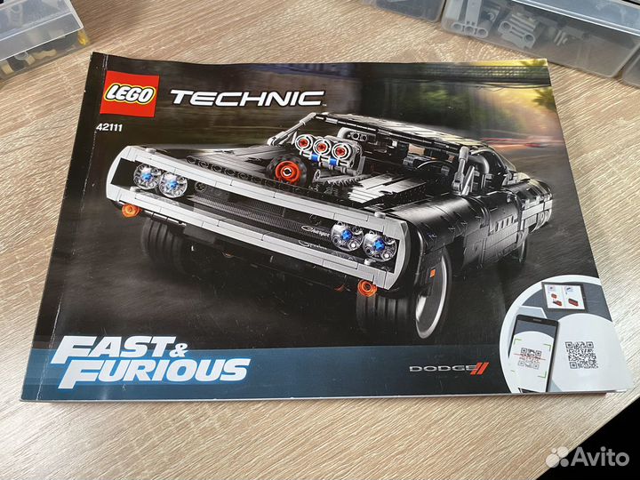 Lego Technic 42111 dodge charger доминика торетто
