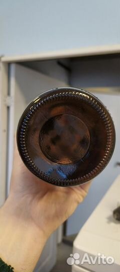 Бутылка стеклянная 1 л из затемненного стекла