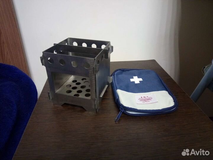 Печь-щепочница из нержавейки с чехлом