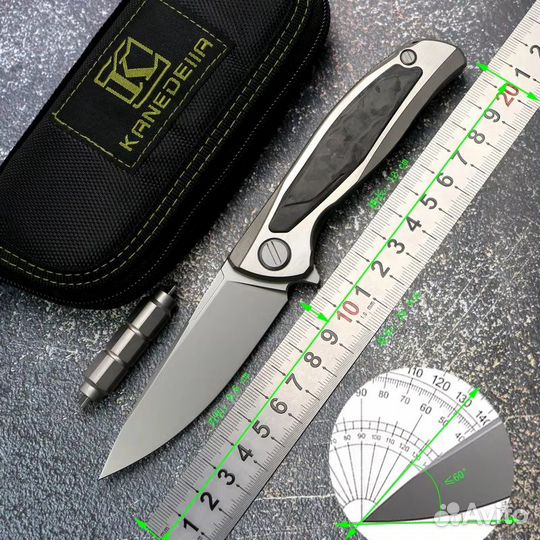 Складной нож Kanedeiia F95 NL-3M с титановой ручко