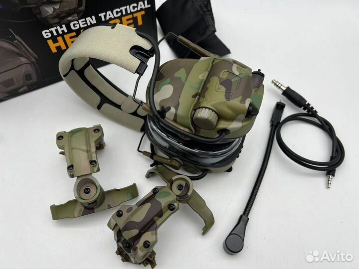 Активные наушники 6TH GEN tactical headset