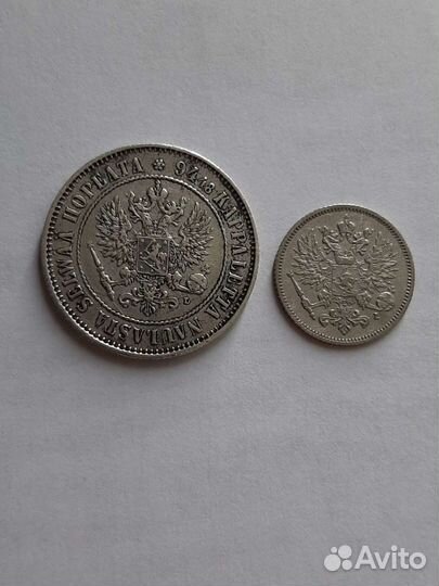 Царские монеты для Финляндии. Серебро