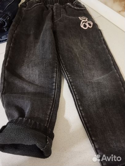 Джинсы утепленные для девочки