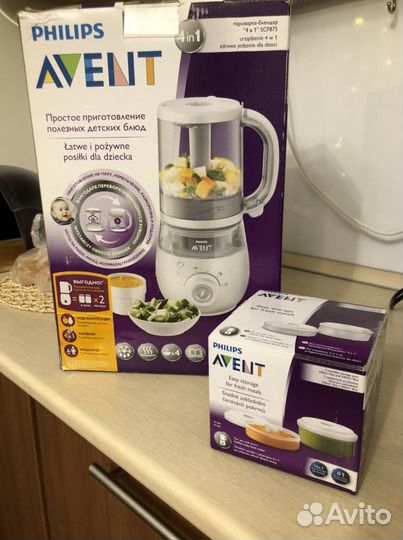 Блендер пароварка philips Avent 4 в 1