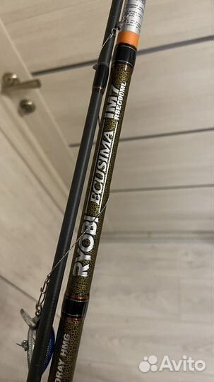 Ryobi спининг + катушка + 3-ех секционный чехол