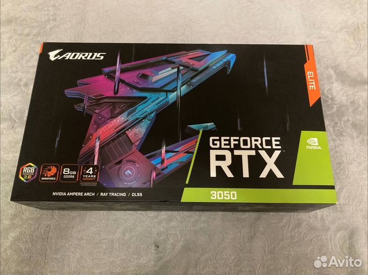 Видеокарта gigabyte GeForce RTX 3050 aorus elite