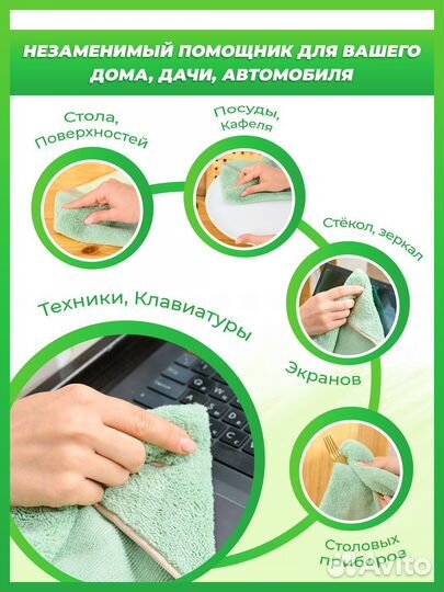 Салфетка для уборки из микрофибры