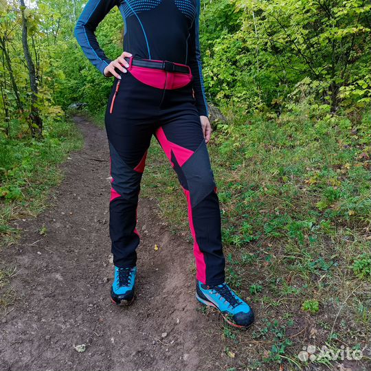 Softshell Женские универсальные штаны красные