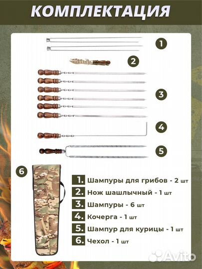 Подарочный шашлычный набор