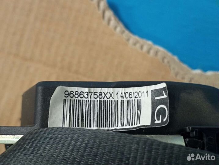 Ремень безопасности передний левый Пежо 207