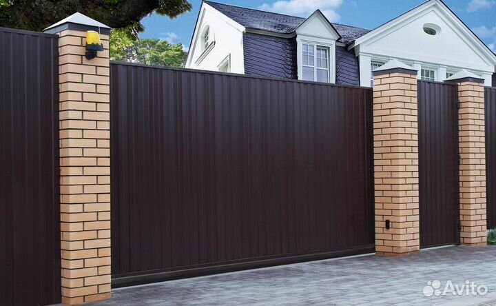 Откатные ворота под ключ