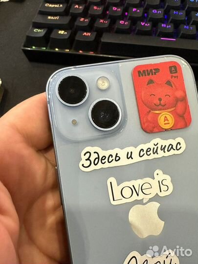 Apple iPhone 14 SIM 256 гб, голубой