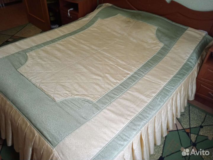 Шторы с ламбрекеном+ покрывало