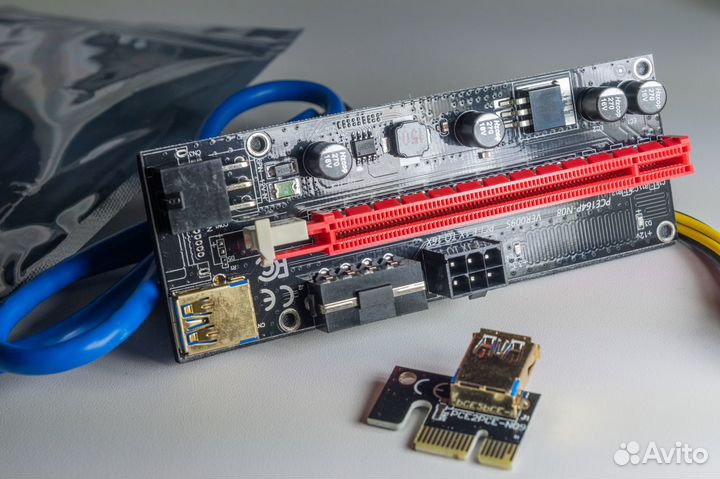 Райзер 6pin pci x16