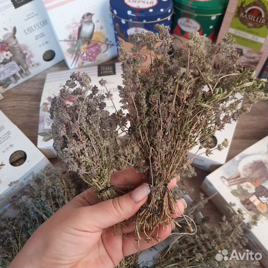 Травы сушёные для чая: Чабрец, душица, липа,мята