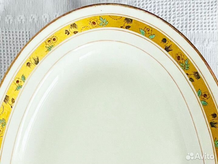 Старинное блюдо, фабрика Дулёво, 1930-е гг