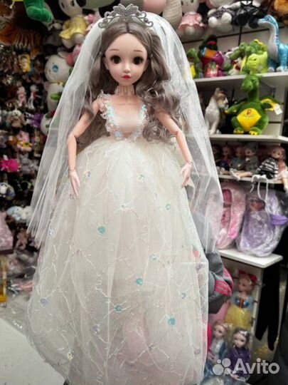 Кукла 60см шарнир невеста