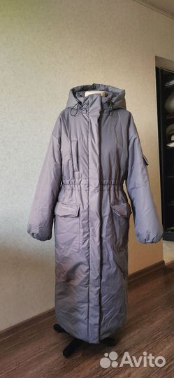 Пальто пуховик женский 46