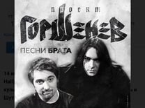 Билет на концерт Горшенёва песни брата,Владивосток