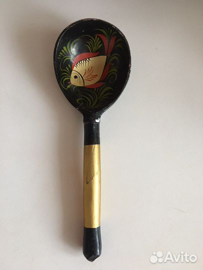 Ложка деревянная Хохлома СССР