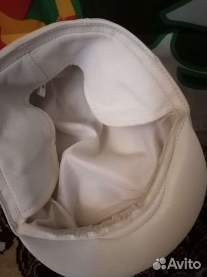 Кепка детская кожаная