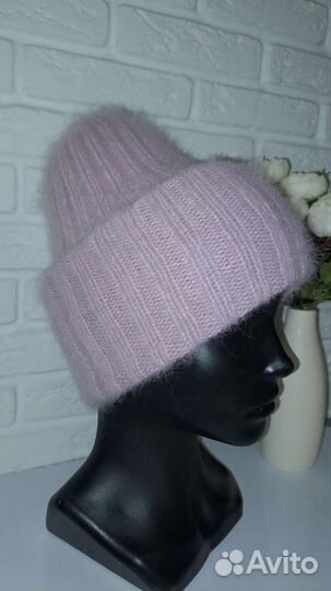 Шапка бини из пуха норки