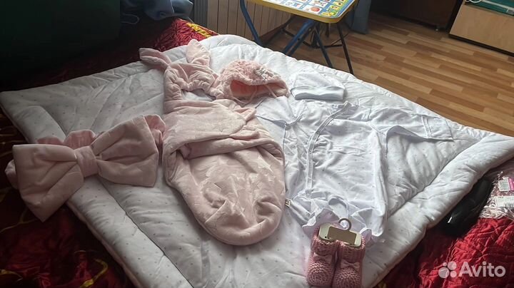 Конверт на выписку для девочки зима