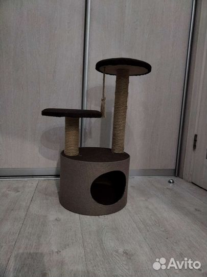 Когтеточка домик для кошки, кошачий туалет