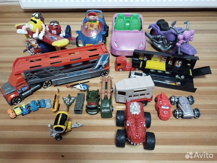 Машинки, самолёт, монстер трак