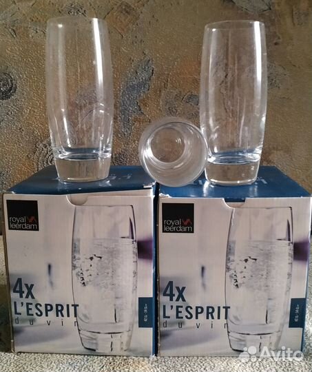 Два новых стеклянных набора с бокалами