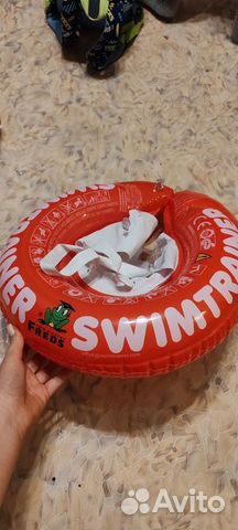 Надувной круг swimtrainer красный от 3 мес