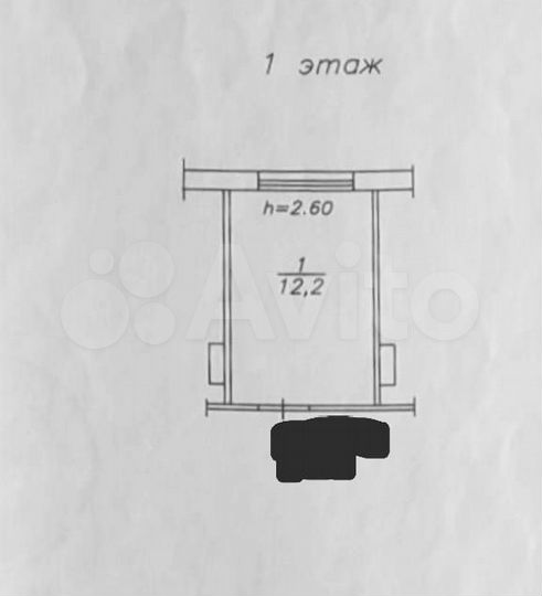 Комната 12 м² в 1-к., 1/9 эт.