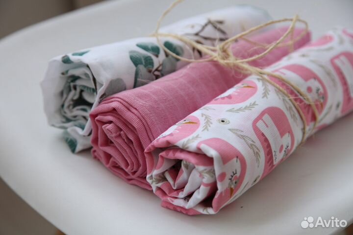 Муслиновые пеленки новые