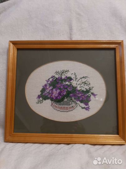 Картина вышивка гладью