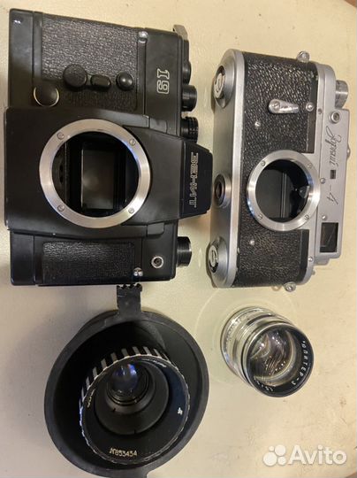 Плёночные фотоаппараты СССР с объективами