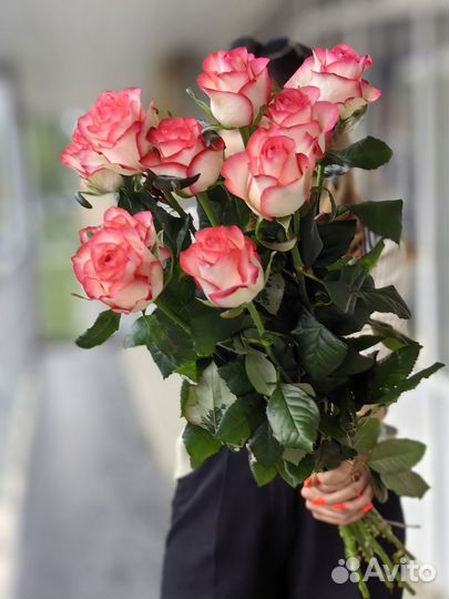 Розовые розы Цветы Букеты