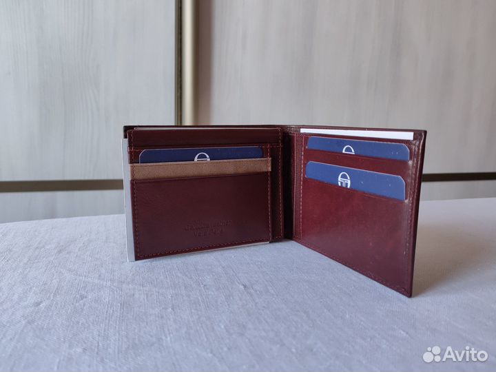 Мужской кожаный бумажник Sergio Tacchini, оригинал