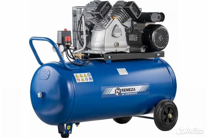Компрессор воздушный 100 литров 220w remeza