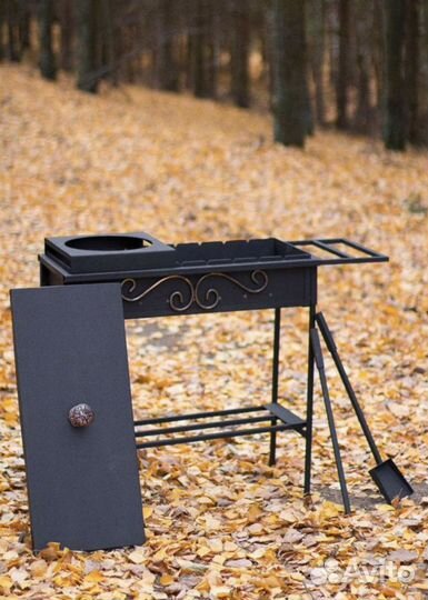 Мангал с местом под казан
