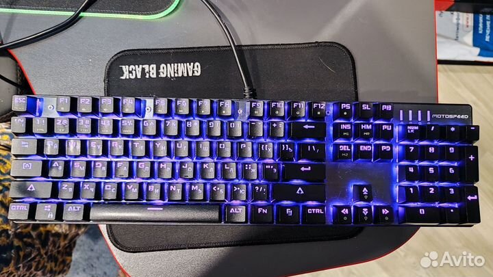 Игровая клавиатура механическая motospeed ck 104