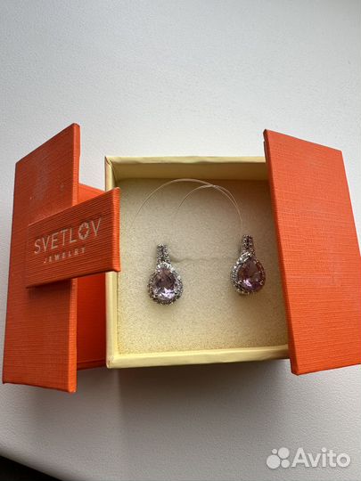 Серьги серебро 925