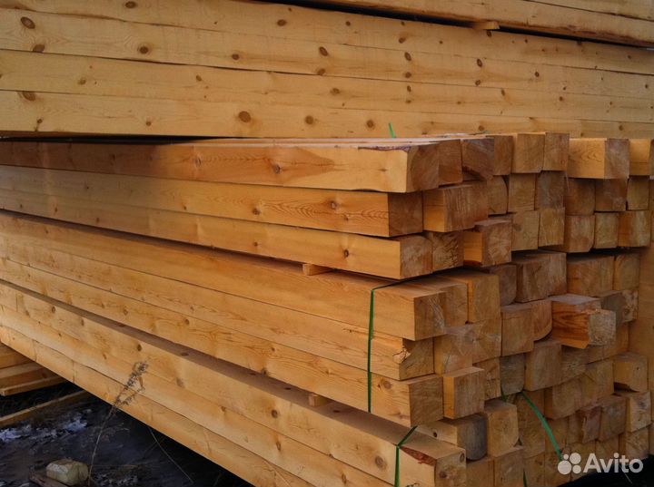 Строганный брус камерной сушки 140х140мм, гост