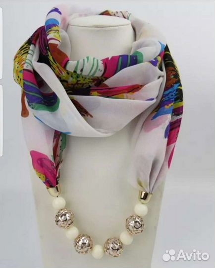 Шарф бусы